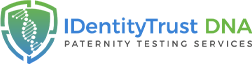 Logo of identitytrust dna, a company offering paternity testing services.